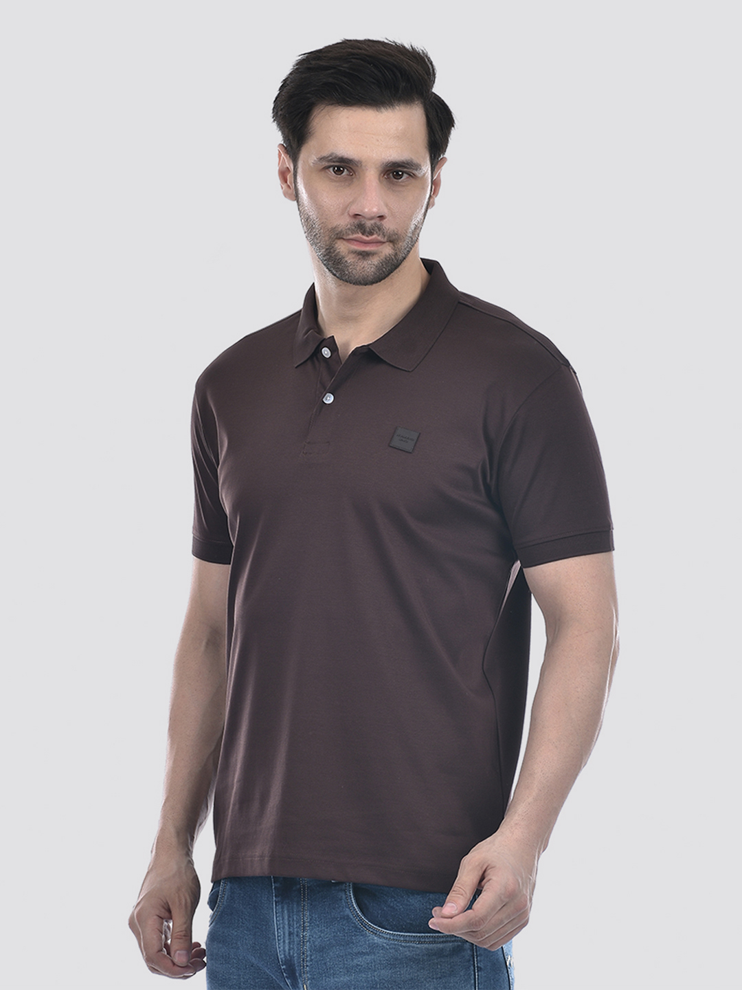 Numero Uno Men Solid Brown T-Shirt
